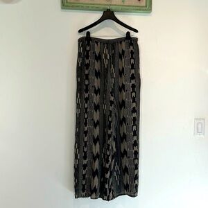 Vintage MM by KRIZIA styled in Italy, silk wide leg pants plus size women’s 14